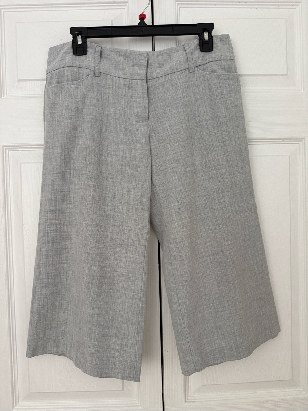 Forever 21 Vintage Y2K Light Gray Wide-Leg Cullottes Pants Size M Low Rise